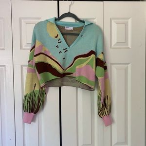 Bershka collared sweater